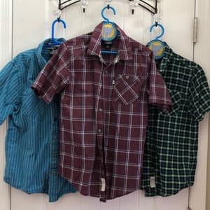 Shaun White M Youth Boys Shirt 10-12 Plaid Lot
